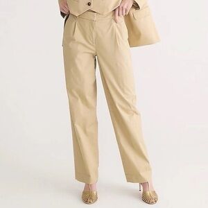 J. Crew Straight-leg Essential Pant In Lightweight Chino Tan NWT FLAW*‎ Size 6